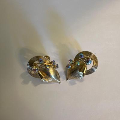 Vintage rhinestone earrings