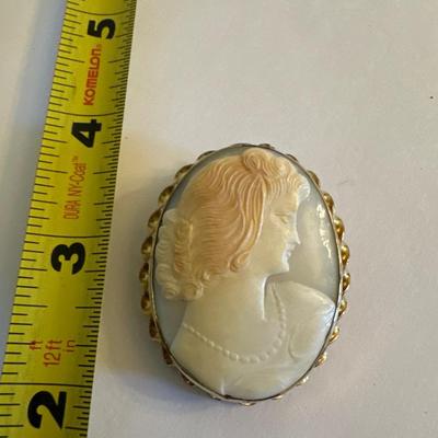 Vintage cameo brooch
