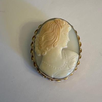 Vintage cameo brooch