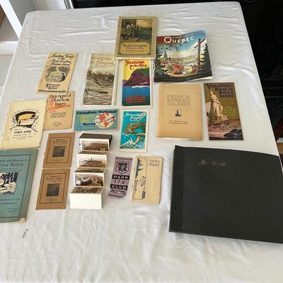 Canada - Vintage Travel Guides Plus Postcards (LR-RG)