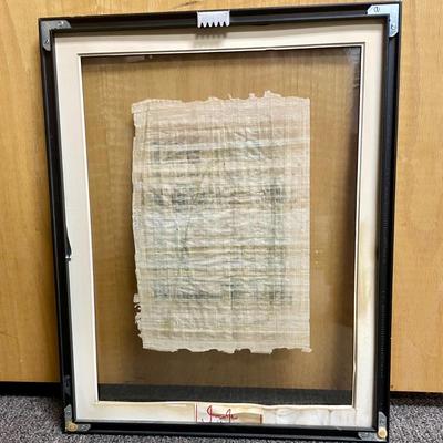 Framed Egyptian Linen Art
