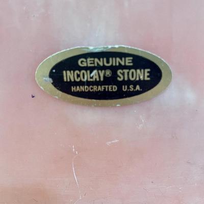 Pink Incolay Stone collectible box