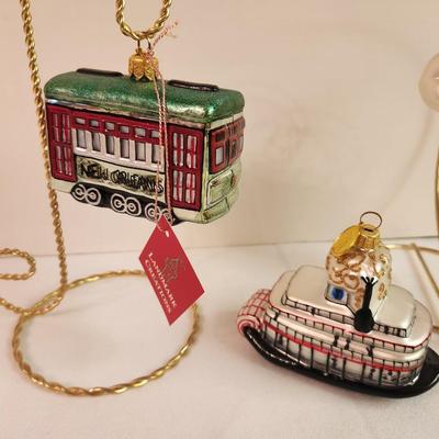 Lot #270 Lot of 3 Louisiana Themed Ornaments