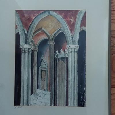 St. Paul's Cathedral Watercolor and Edward Wesson Sketch (PC2-BBL)