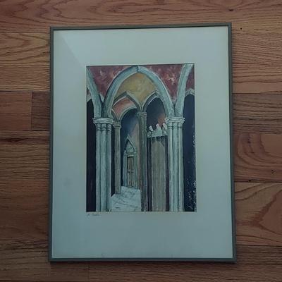 St. Paul's Cathedral Watercolor and Edward Wesson Sketch (PC2-BBL)