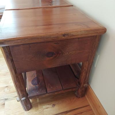 Two Custom Built Nightstands by Lang Hornthal (P-BBL)