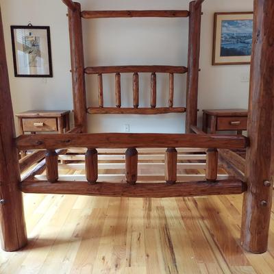 Custom Built Queen Size Bed by Lang Hornthal (P-BBL)