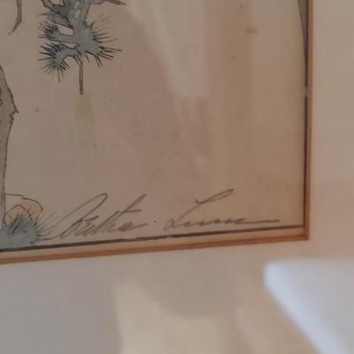 Bertha Lum's Pencil Signed 'Window on Distant and Hidden Things' (P-BBL)