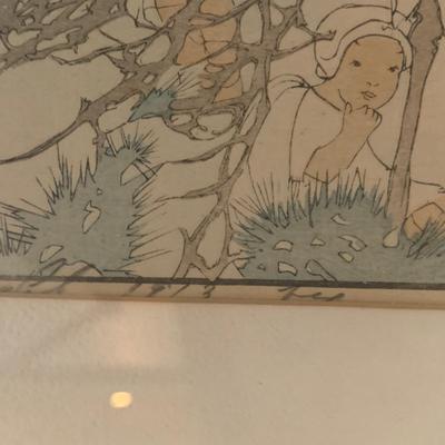 Bertha Lum's Pencil Signed 'Window on Distant and Hidden Things' (P-BBL)