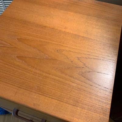 Teak Two Drawer File Cabinet