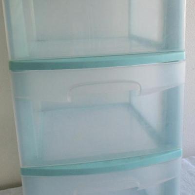Sterlite 3-drawer storage unit