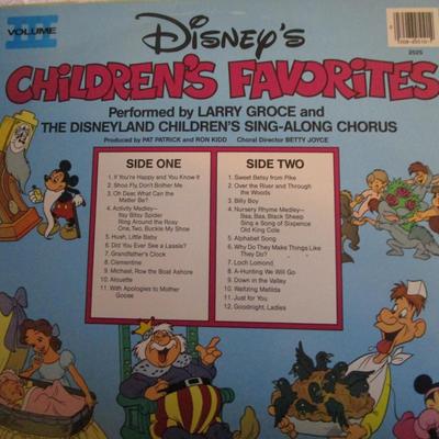 4 Disney Vinyl Record Albums