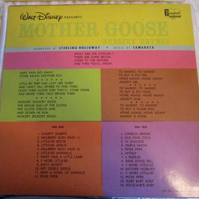 4 Disney Vinyl Record Albums