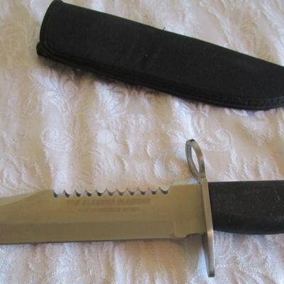 The Alabama Slammer knife with sheath