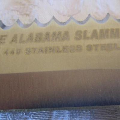 The Alabama Slammer knife with sheath