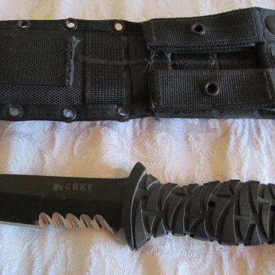 CRKT Ultima 5" blade tactical knife with sheath
