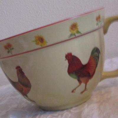 Decorative chicken & chicken mixing bowl