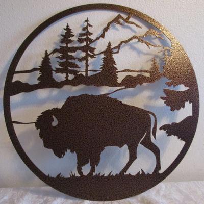 Buffalo metal wall décor
