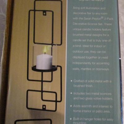 2-pack metal Wall sconces for candle