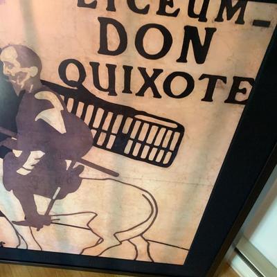 4’x4’Framed Don Quixote Beggar staff Brothers Sir William Nicholson