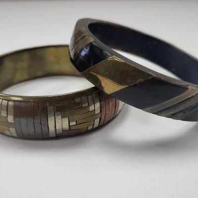 Vintage Bangles With Brass