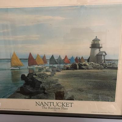 Nantucket Rainbow Fleet - Vintage Print Framed