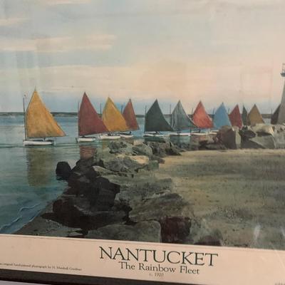Nantucket Rainbow Fleet - Vintage Print Framed