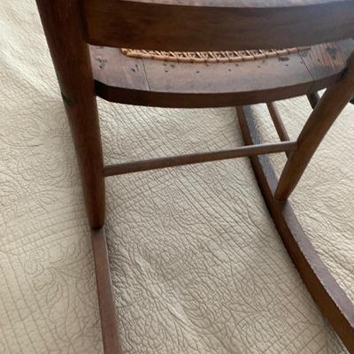 Antique Cane Seat Rocker