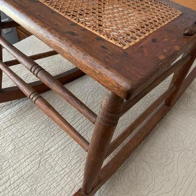Antique Cane Seat Rocker
