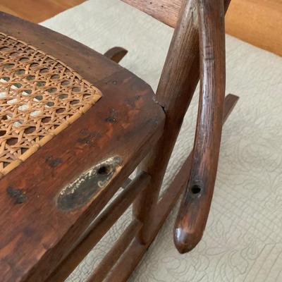 Antique Cane Seat Rocker
