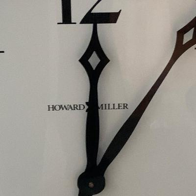 Huge 32” Howard Miller Wood Frame Clock