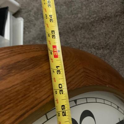 Huge 32” Howard Miller Wood Frame Clock