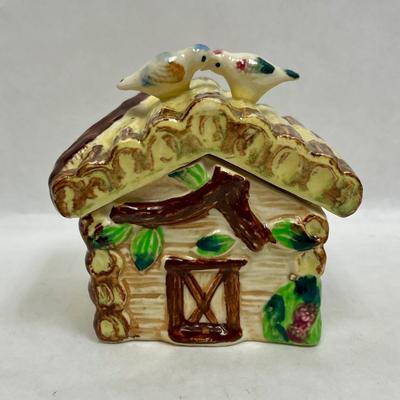 Ceramic lidded House with lid Made in Japan