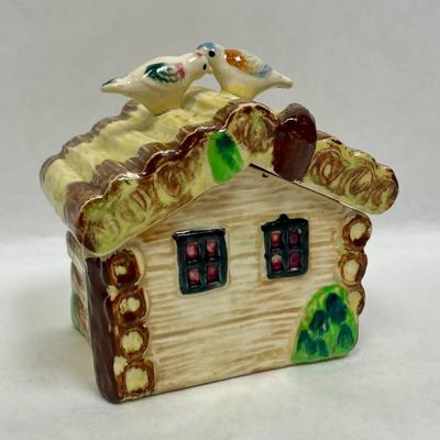 Ceramic lidded House with lid Made in Japan