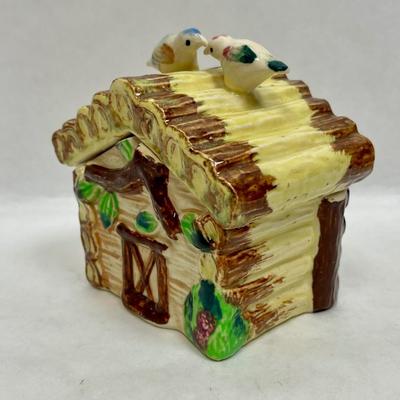 Ceramic lidded House with lid Made in Japan