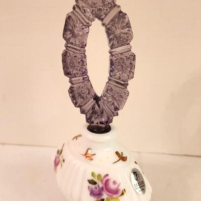 Lot #285 Fenton Art Glass Perfume Bottle - Carleton Collection