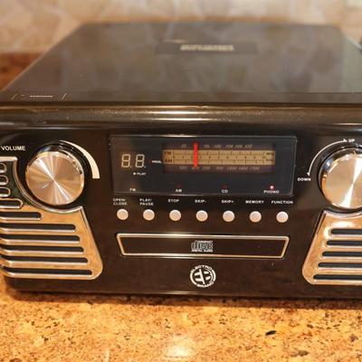 Electro Brand Retro Turntable, Radio, CD Player - Tested