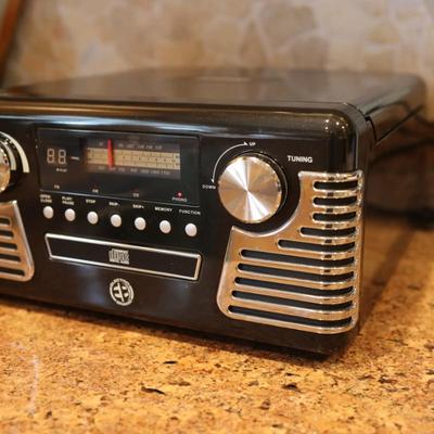 Electro Brand Retro Turntable, Radio, CD Player - Tested