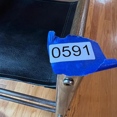 MCM Teak, Chrome, Leather Chair