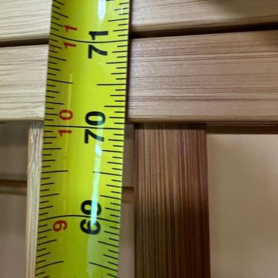 Bamboo Wood Open Wardrobe Sliding Door
