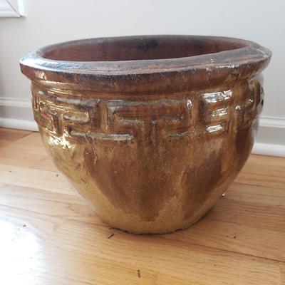 Nine Glazed Pottery Flower Pots and More (DR-KD)