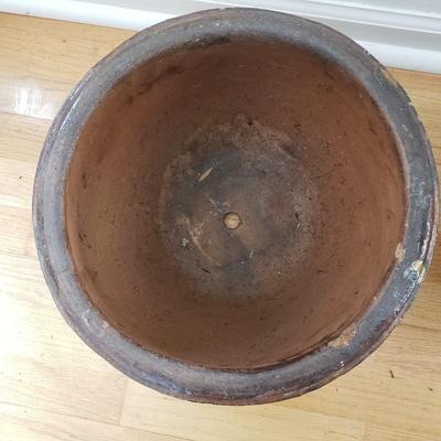 Nine Glazed Pottery Flower Pots and More (DR-KD)