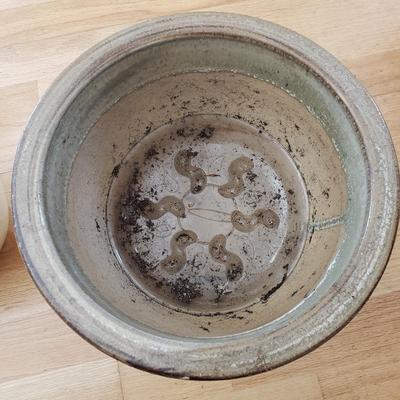 Nine Glazed Pottery Flower Pots and More (DR-KD)