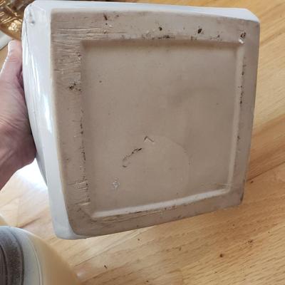 Nine Glazed Pottery Flower Pots and More (DR-KD)