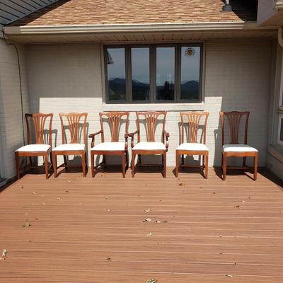 Six Wooden Dining Room Chairs (DR-KD)