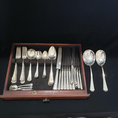 Galt & Bro Sterling Silverware and Box (LR-KD)