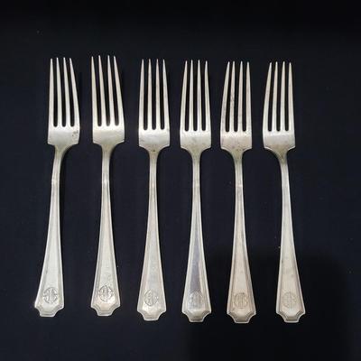 Galt & Bro Sterling Silverware and Box (LR-KD)