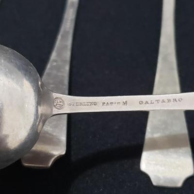 Galt & Bro Sterling Silverware and Box (LR-KD)