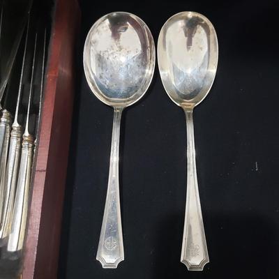 Galt & Bro Sterling Silverware and Box (LR-KD)