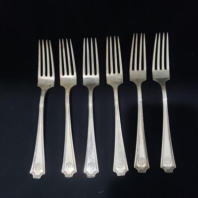 Galt & Bro Sterling Silverware and Box (LR-KD)